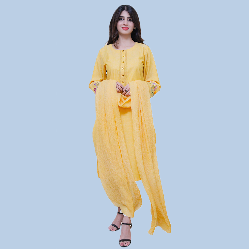 hgk23-02yellow-03 Women's Kurtis Online